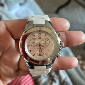 Christmas Gifts Silver and White Chronograph Watch